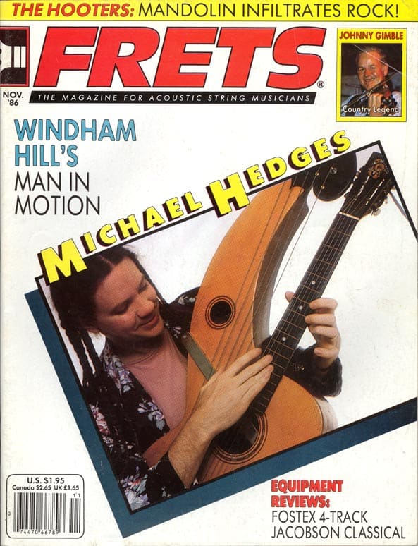 Michael on the cover of Frets magazine, November 1986